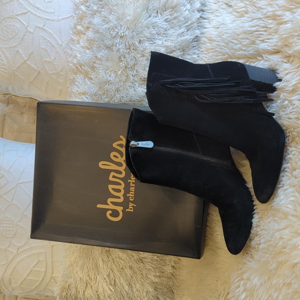 Charles David Boulder Boot With Fringe!! - image 2